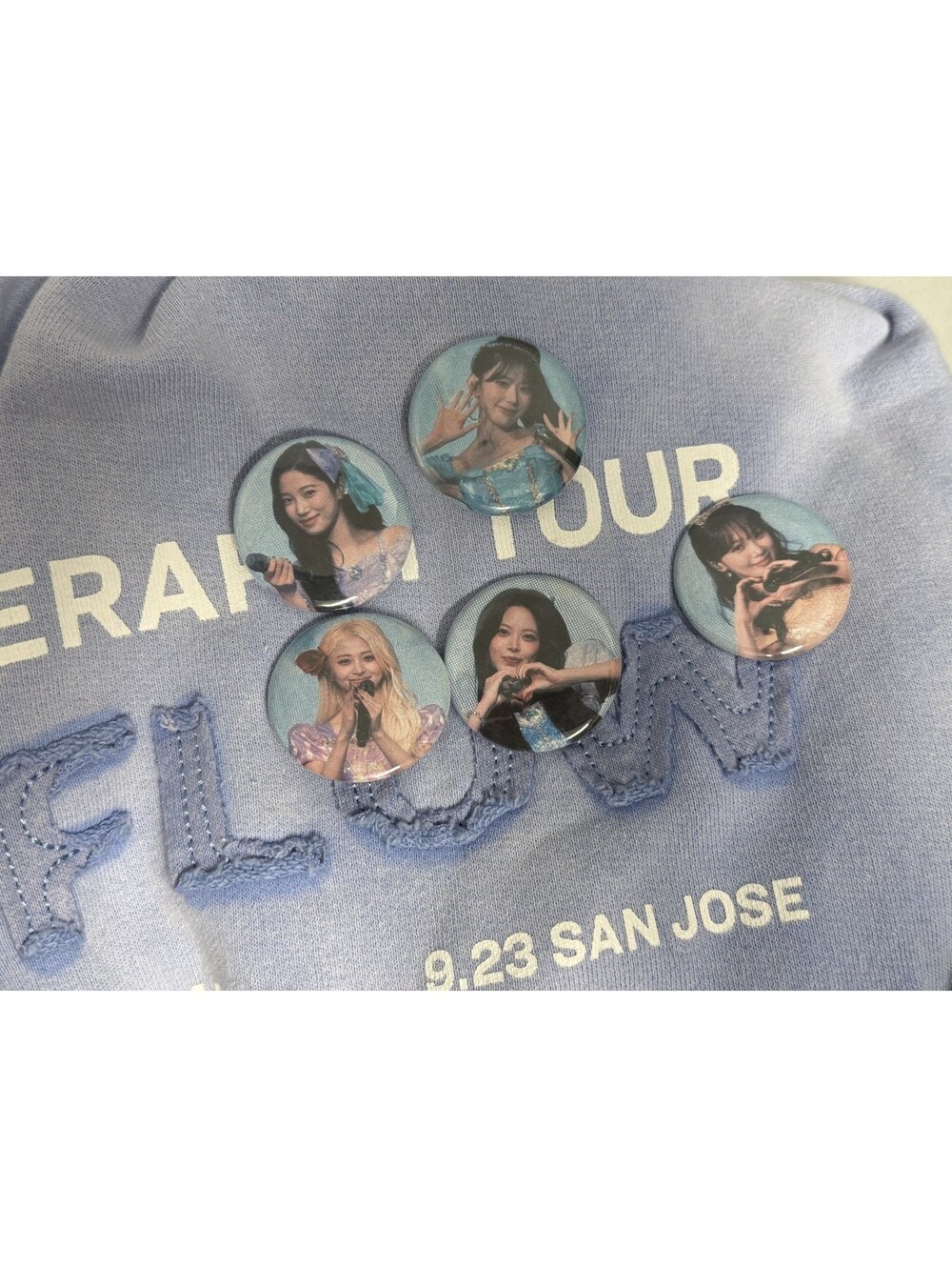 LE SSERAFIM Princess Button Set of 5 Fanmade Kpop Pins PUREFLOW Tour Chaewon